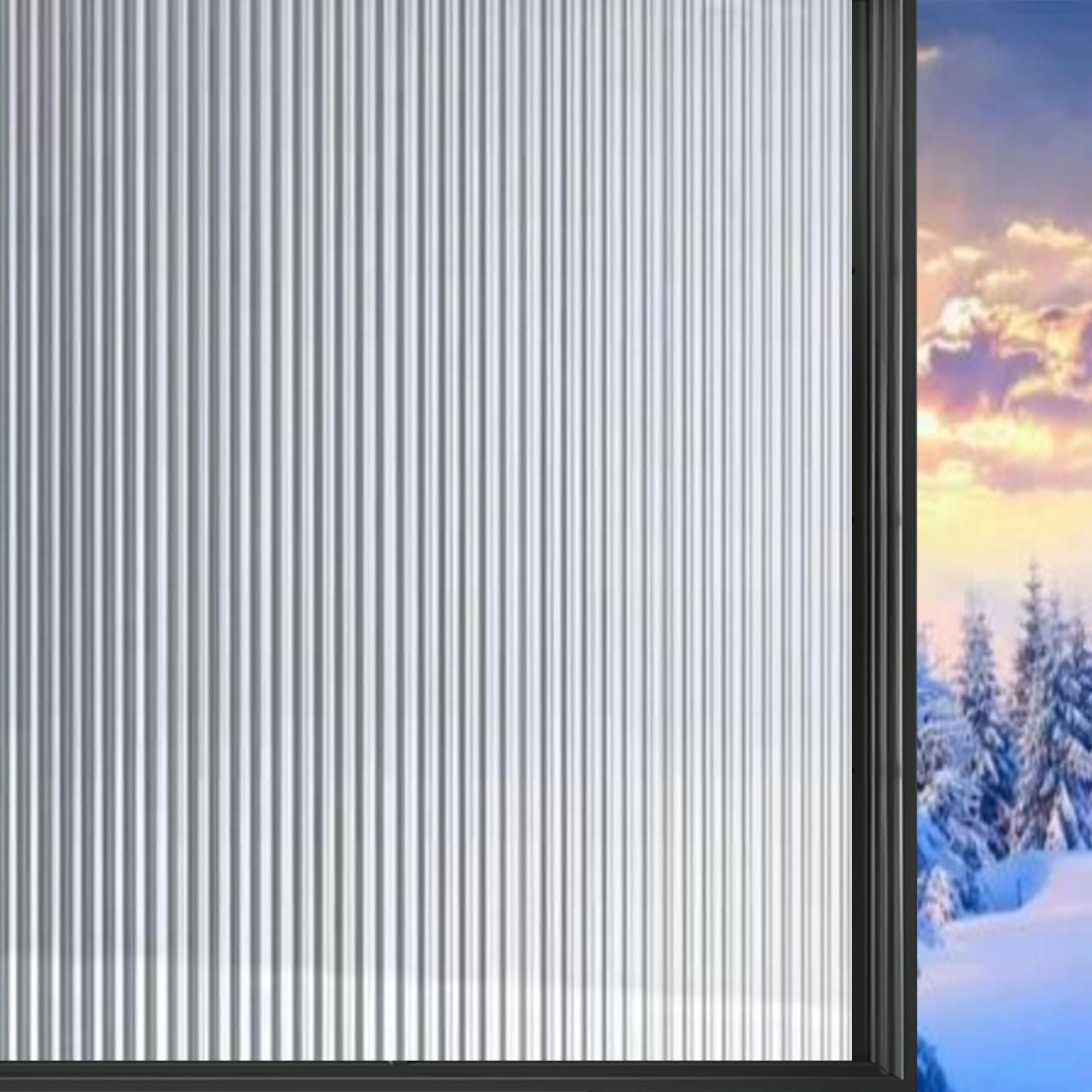 Möbel-Klebefolie Möbelfolie Selbstklebende Küchenfolie 75 x 420 cm Statisch Haftend Ohne Klebstoff Anti UV Sonnenschutz für Badezimmer, Büro, Umkleide, Changhong 2