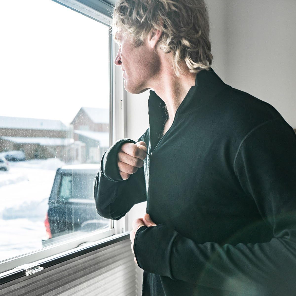 100% Merino Wool Quarter Zip - Mens Expedition Weight Mid Layer - Moisture Wicking - Anti Odor