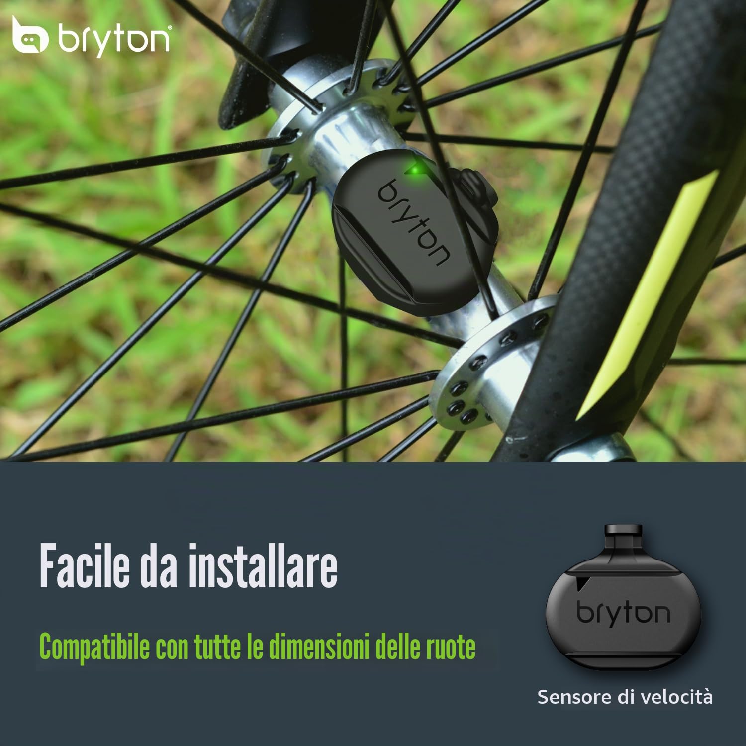 Kit dual sensor cadenza/velocità ANT+/BLE no magnet