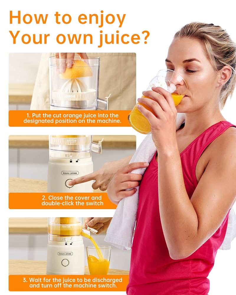 Amazon.com: Orange Citrus Juicer, Electric Portable Lemon
