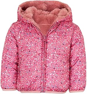 Chaqueta para bebe reversible color rosa y grosella - ROSA, 6M