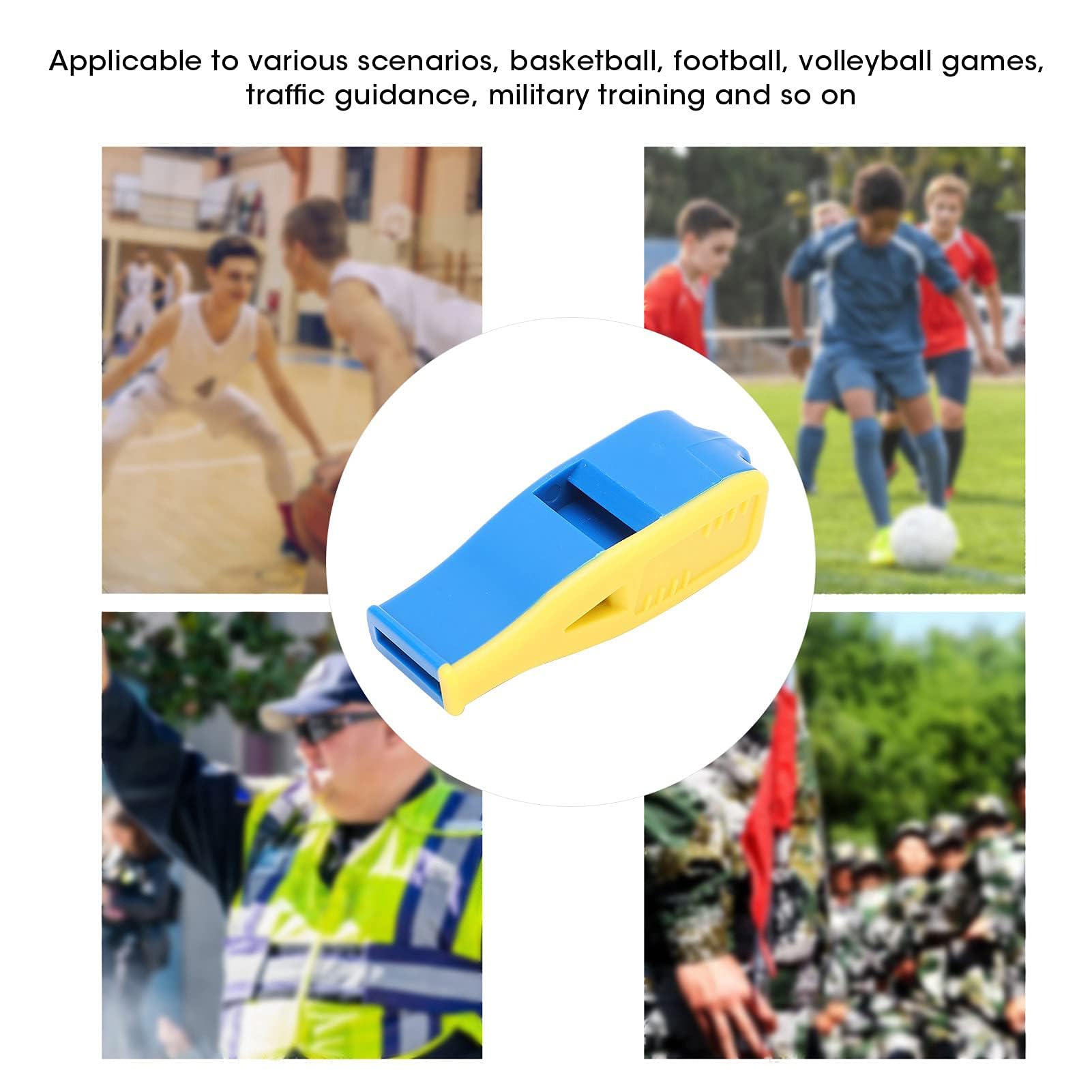 Fischietto Arbitro Professionale HALE F6 Senza Sfera | Suono Potente, Set Completo Con Cinturino E Bocchini Per Calcio