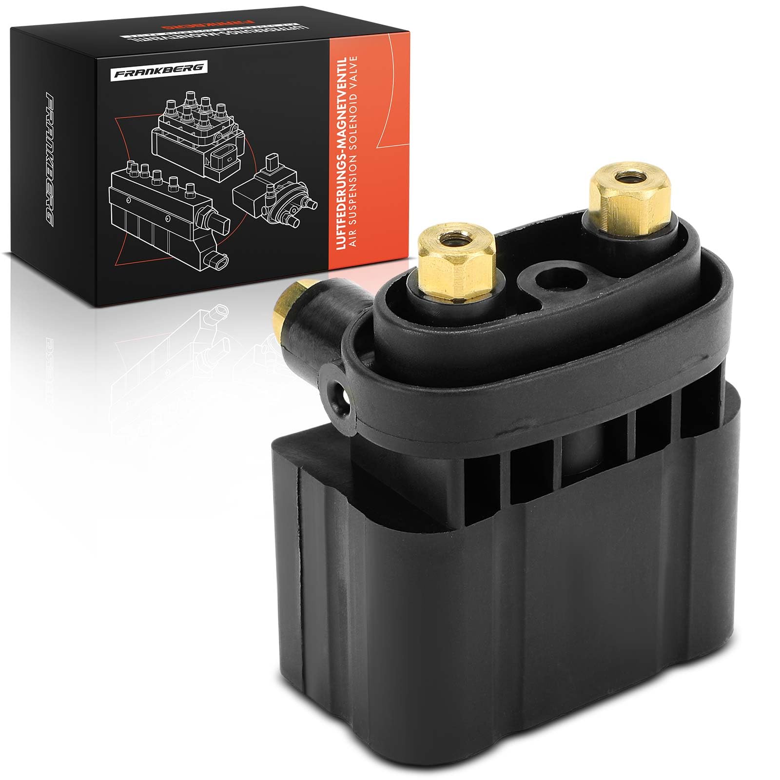 Frankberg Bloc de vannes de suspension pneumatique, bloc de vannes à 3 | A6393280030; Compatible avec: Bus Vito W639, Viano W639, Vito/Mixto Fourgon W639