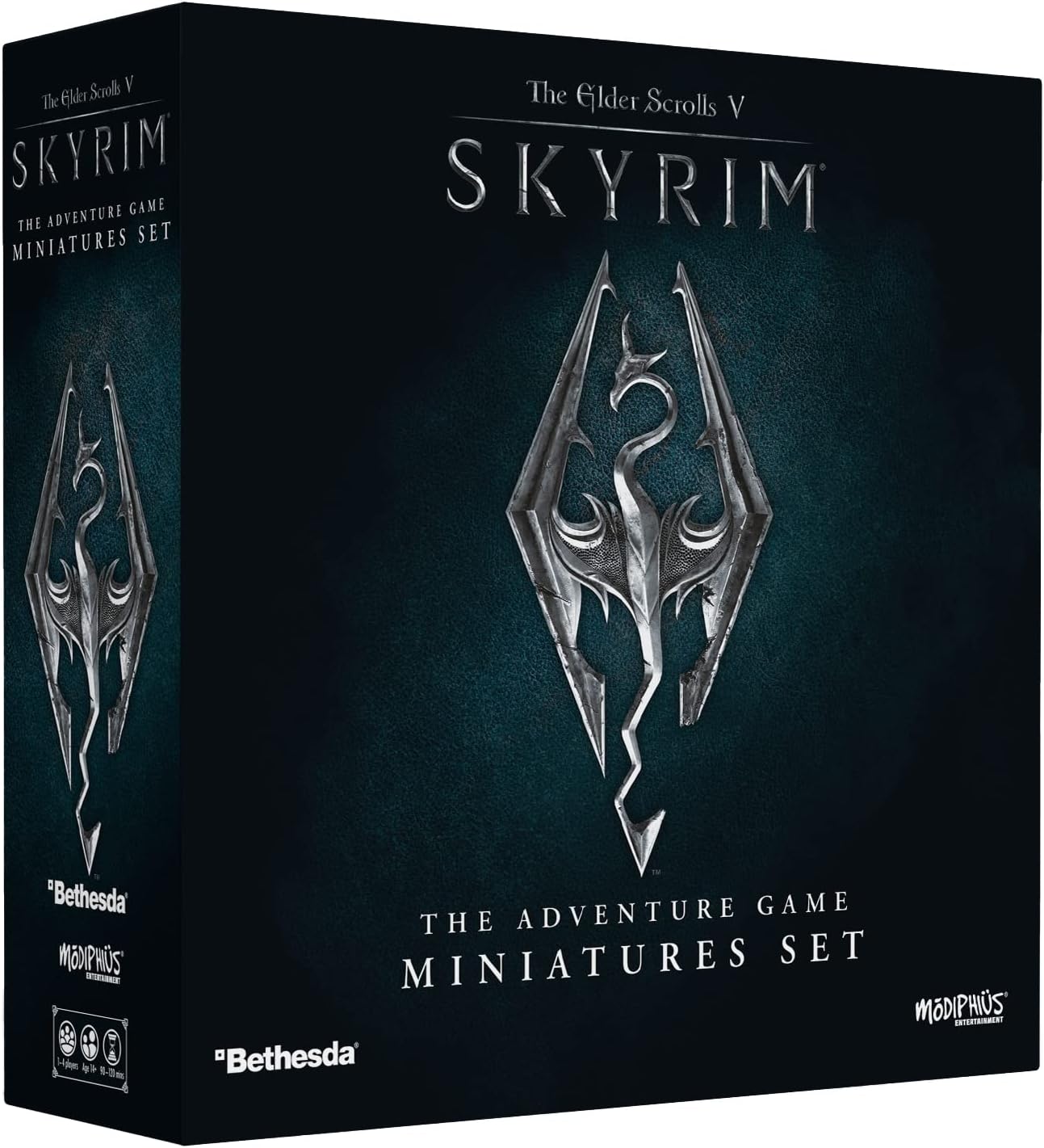 Modiphius | The Elder Scrolls: Skyrim - Adventure Board Game - Miniatures Upgrade Set | Board Game | Ages 14+ | 1-4 Players | 60-120 Minutes Playing Time,Grey,red