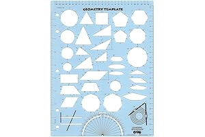 LEARNING ADVANTAGE Geometry Ruler: Draw Shapes and Measure Angles