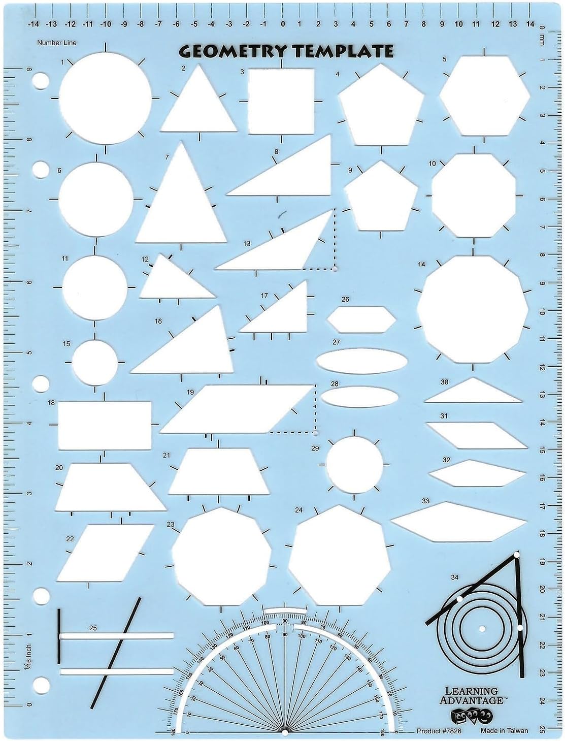 Learning Advantage CTU7826 Geometry Template