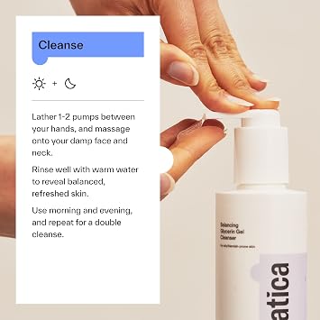 Dermatica Anti-Breakout Balancing Glycerin Gel Cleanser | Suitable for Acne Treatments I Clarifying Daily Cleanser for Removing Makeup | For Oily, Acne, Blemish-Prone Skin (200ml)