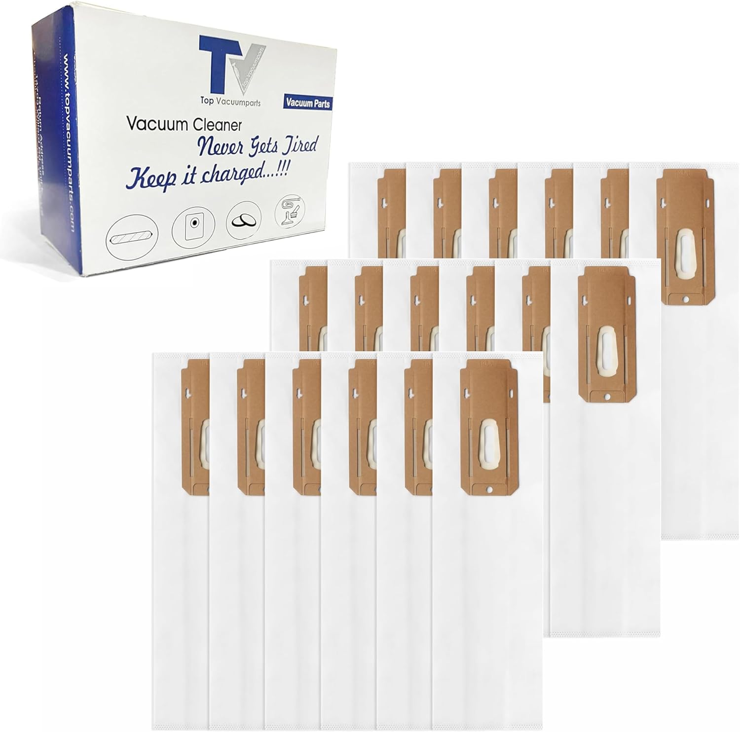 ONEPWR HEPA Replacement Bags for Hoover Cordless Upright BH55500, BH55500PC Vacuum Bags Refill (18 Bags) AH15600 Traps Dirt and Dust, Extra-Large Bag Capacity