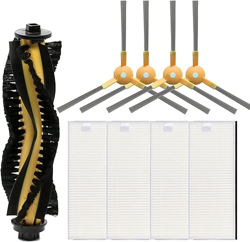 Miniatura 7 de Piezas de repuesto compatibles con Tesvor S6 X500 X520 X600 Pro M1 Robot Aspirador Accesorios, 4 Filtros HEPA 4 Cepillos Laterales