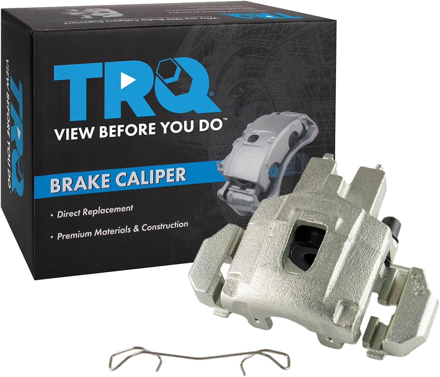 TRQ Rear Right Brake Caliper w/Bracket Passenger Side Compatible with 1999-2004 Jeep Grand Cherokee