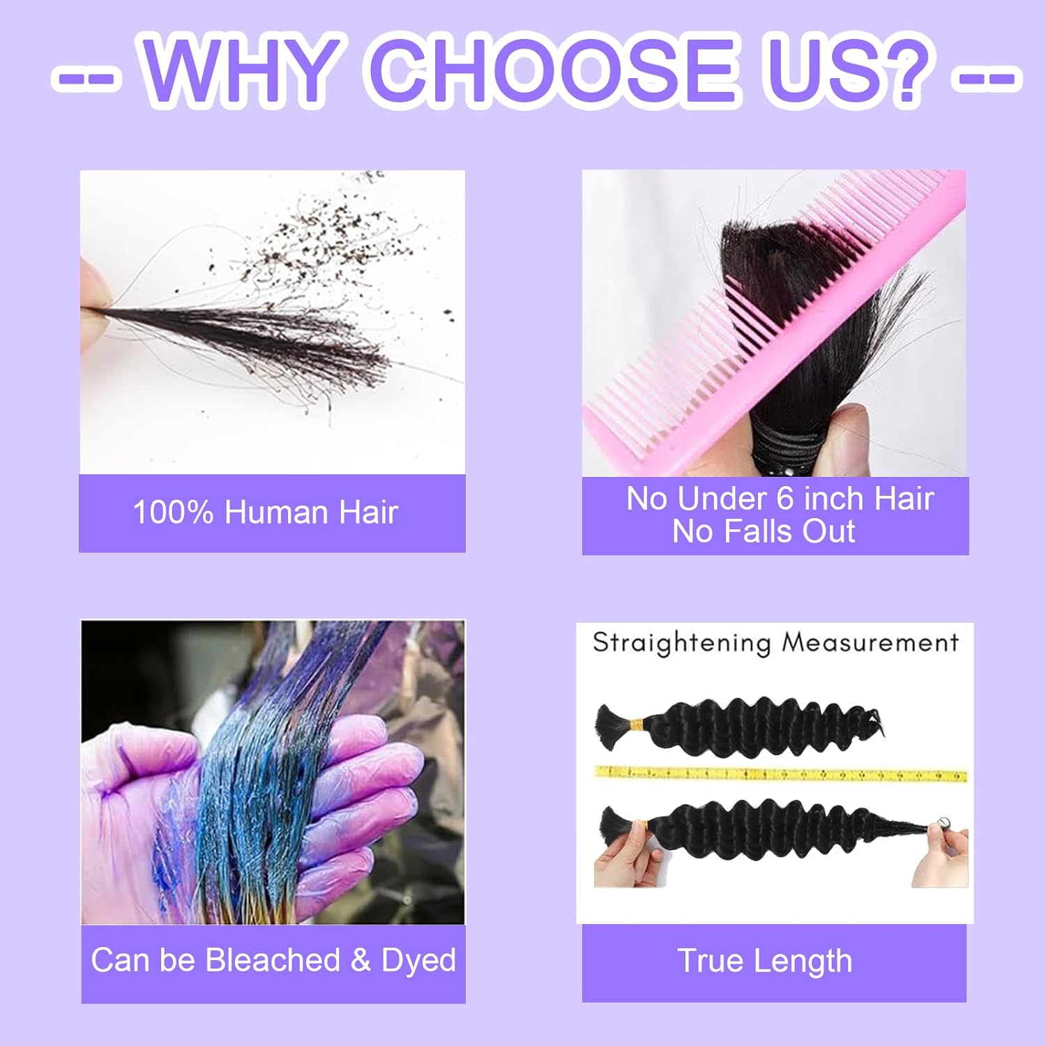 Human Braiding Hair for Boho Braids Human Hair 3 Bundles/Pack 110g 18 Inch Deep Wave Bulk Human Hair for Braiding Curly Knotless 12A Brazilian Virgin Burgundy