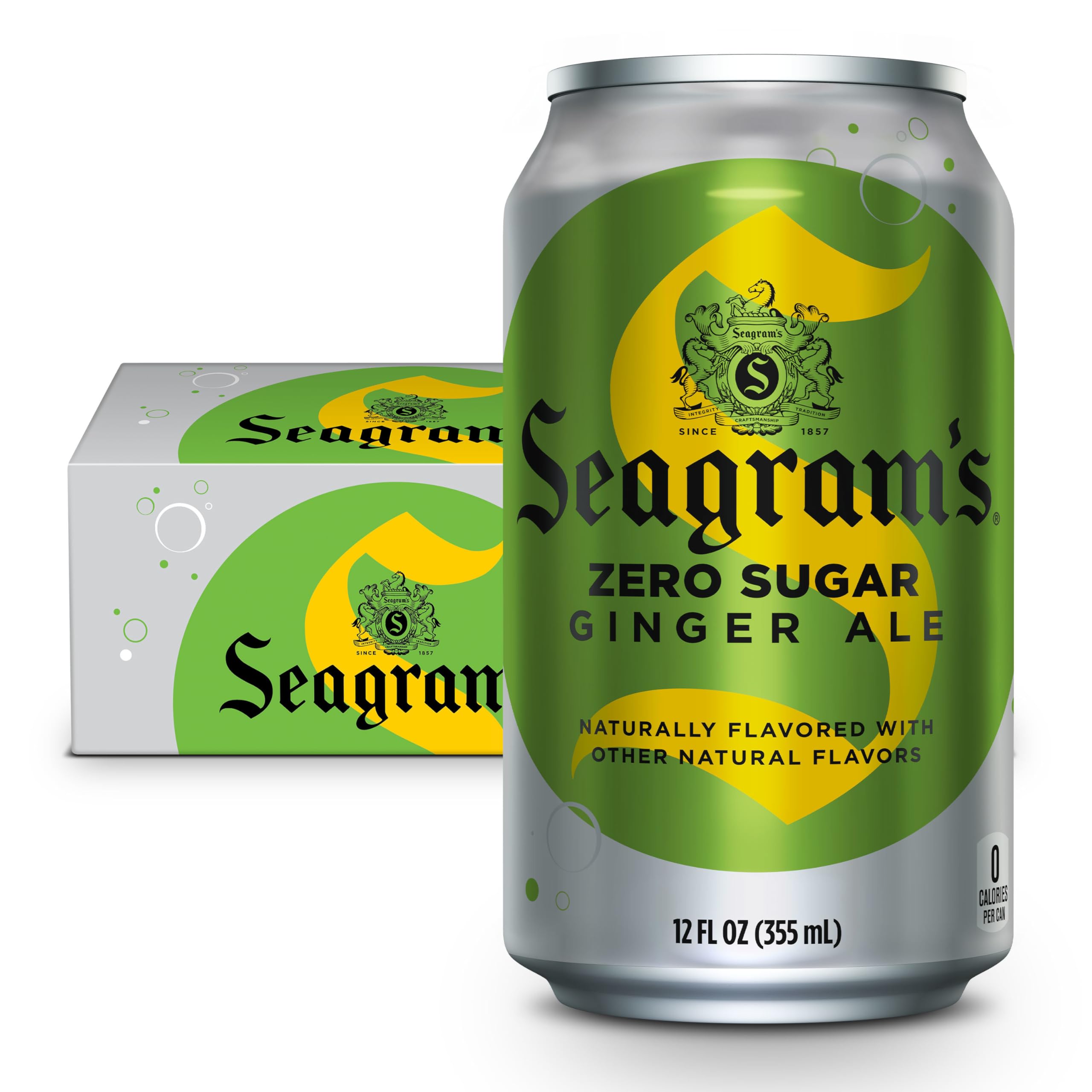 Seagram's Diet Ginger Ale, 12 fl oz, 12 Pack