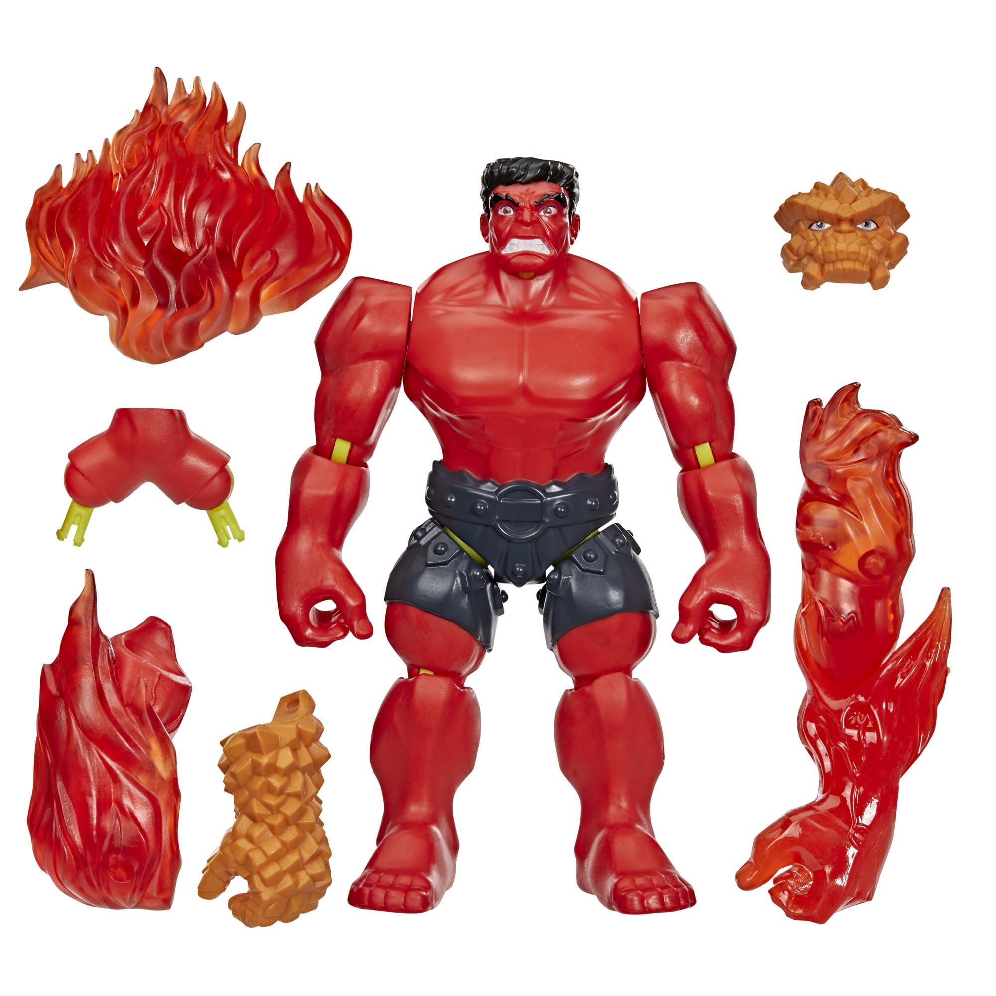 MixMashers Marvel Red Hulk Custom Avengers Deluxe Mix-And-Match Action Figure & Accessories, 5-Inch Super Hero Toys for Kids Ages 4+