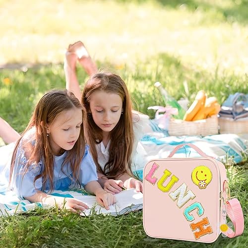 Miniatura 7 de Lonchera aislada para niñas, lonchera preparatoria para niñas adolescentes, bonita bolsa de almuerzo para niñas para niños, bolsa enfriadora grande