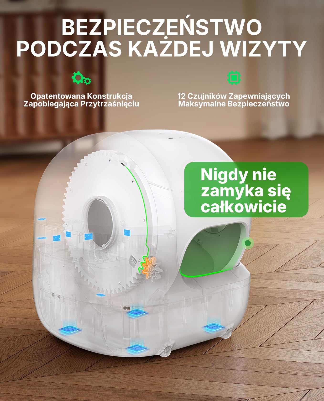 PETKIT PUROBOT MAX PRO 2 Samoczyszcząca Kuweta dla Kota, Większe Wejście, Kamera AI, Automatyczna Kuweta dla Kota, 2.4G i 5G Wifi, Kontrola Aplikacji, Eliminacja Zapachów, 76L, dla Różnych Kotów