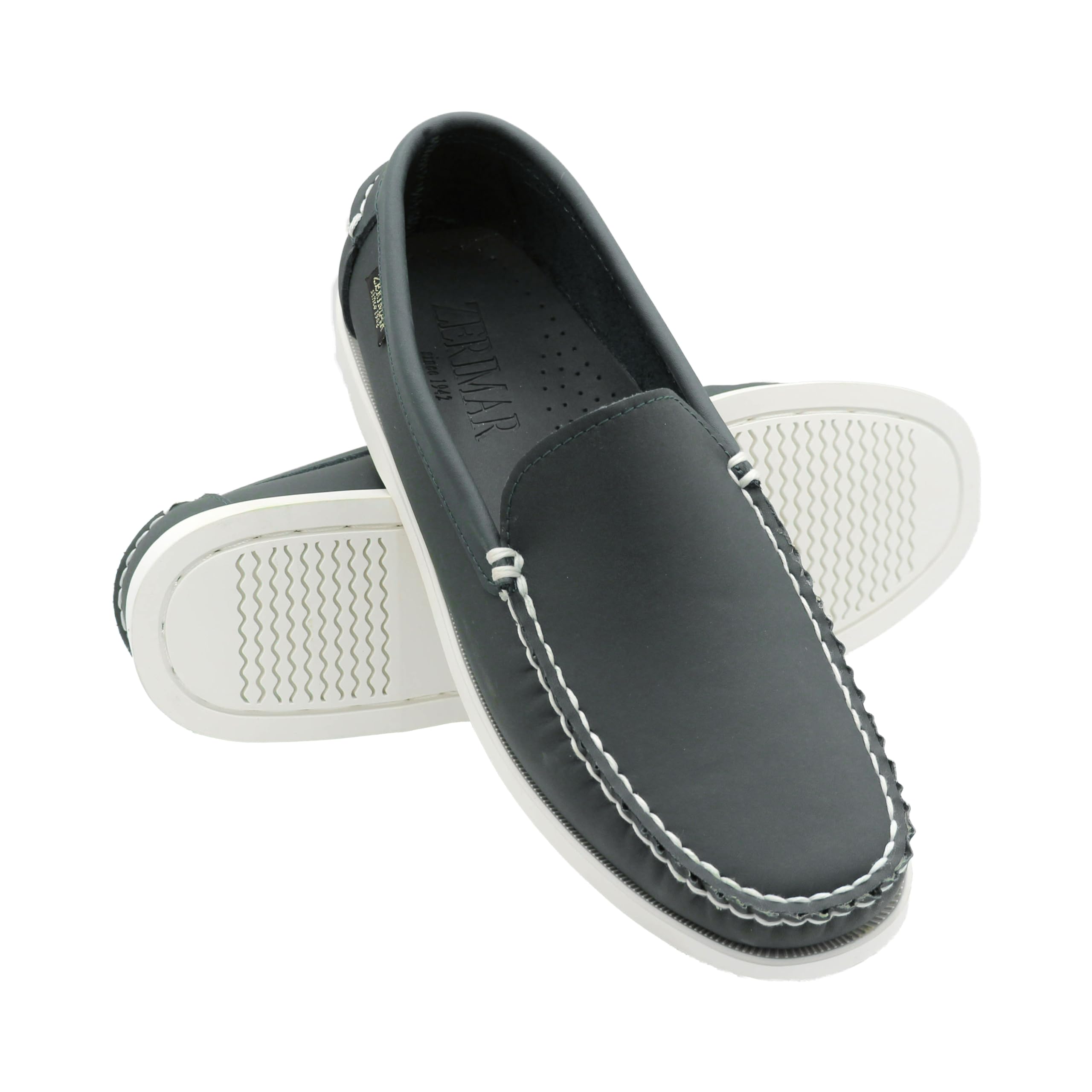Zerimar Mocasín Náutico para Hombre de Piel Genuina, Calzado Casual Elegante y Ligero para Uso Diario o Formal, Zapato Cómodo