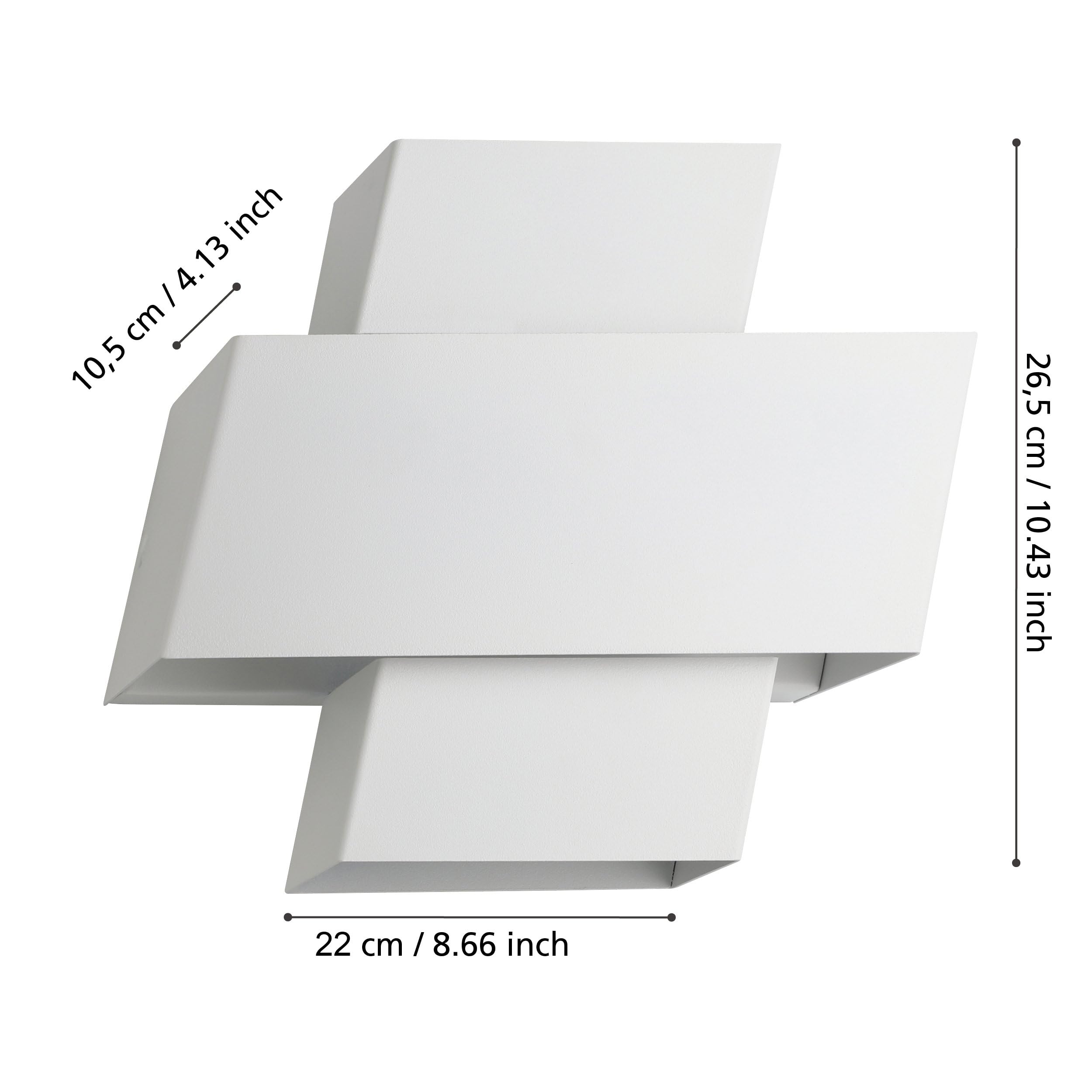 Kelvin Up&Down Muurlamp Antraciet met Lichtsensor LED