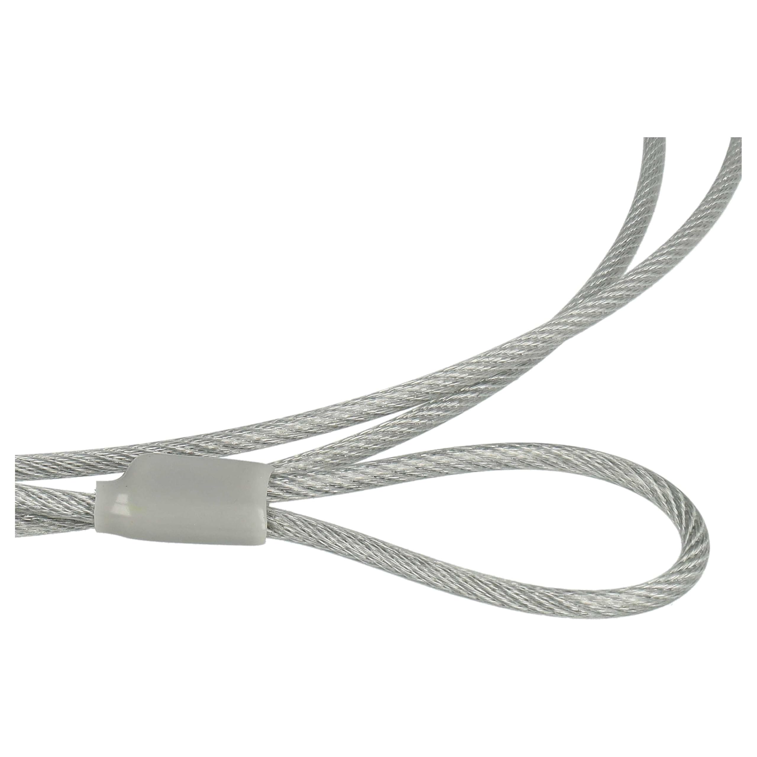 vhbw 10x Kensington per Laptop Notebook - Cavo di Sicurezza con Serratura a Combinazione numerica, 1,8 m