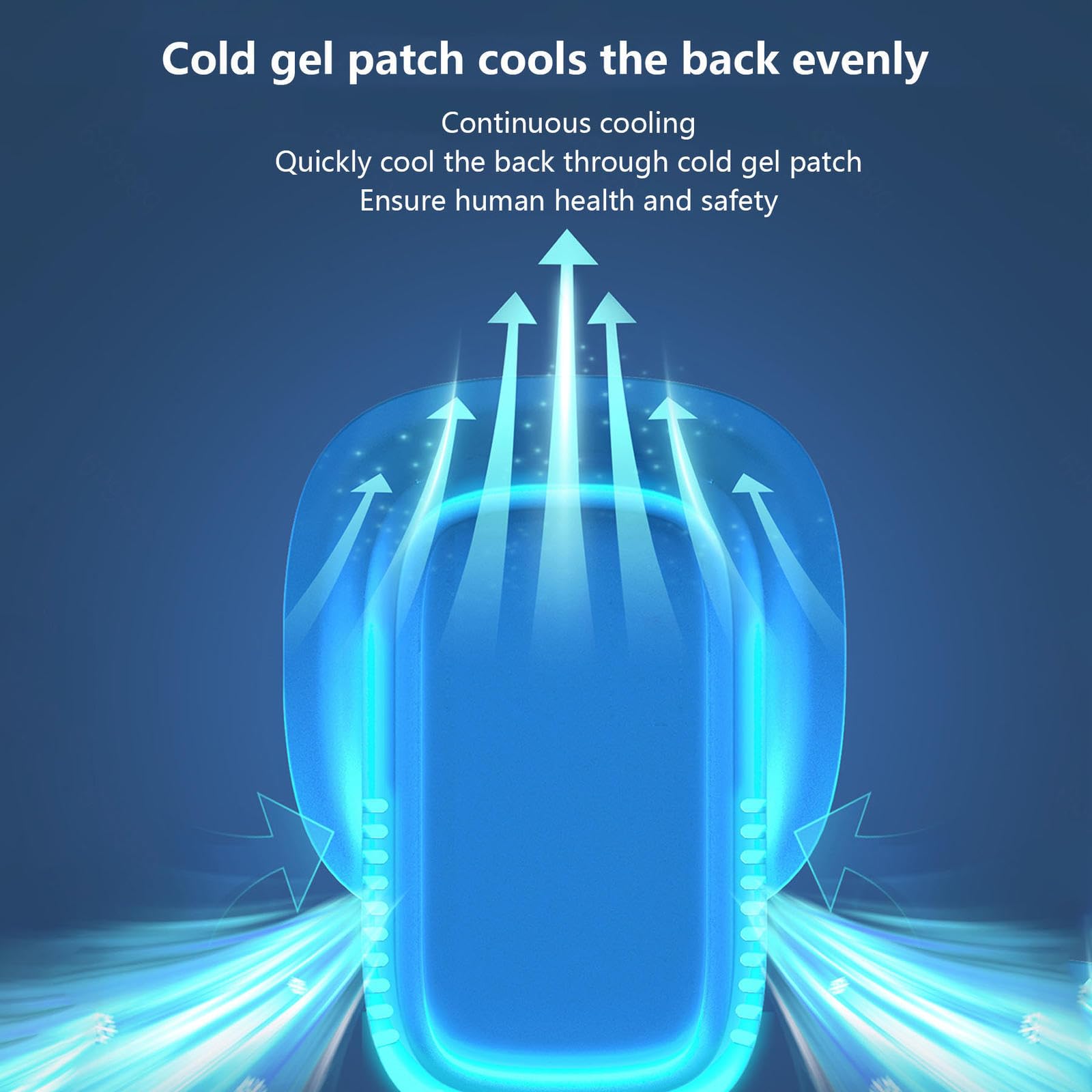 Kamizelka chłodząca z wentylatorami z 2 wentylatorami + 1Gel Cooling Main Unit, kamizelki chłodzące Lekkie,Oddychające chłodzenie kurtkami Ac na zewnątrz, miejsca pracy, gospodarstwa, podróże, wędkars