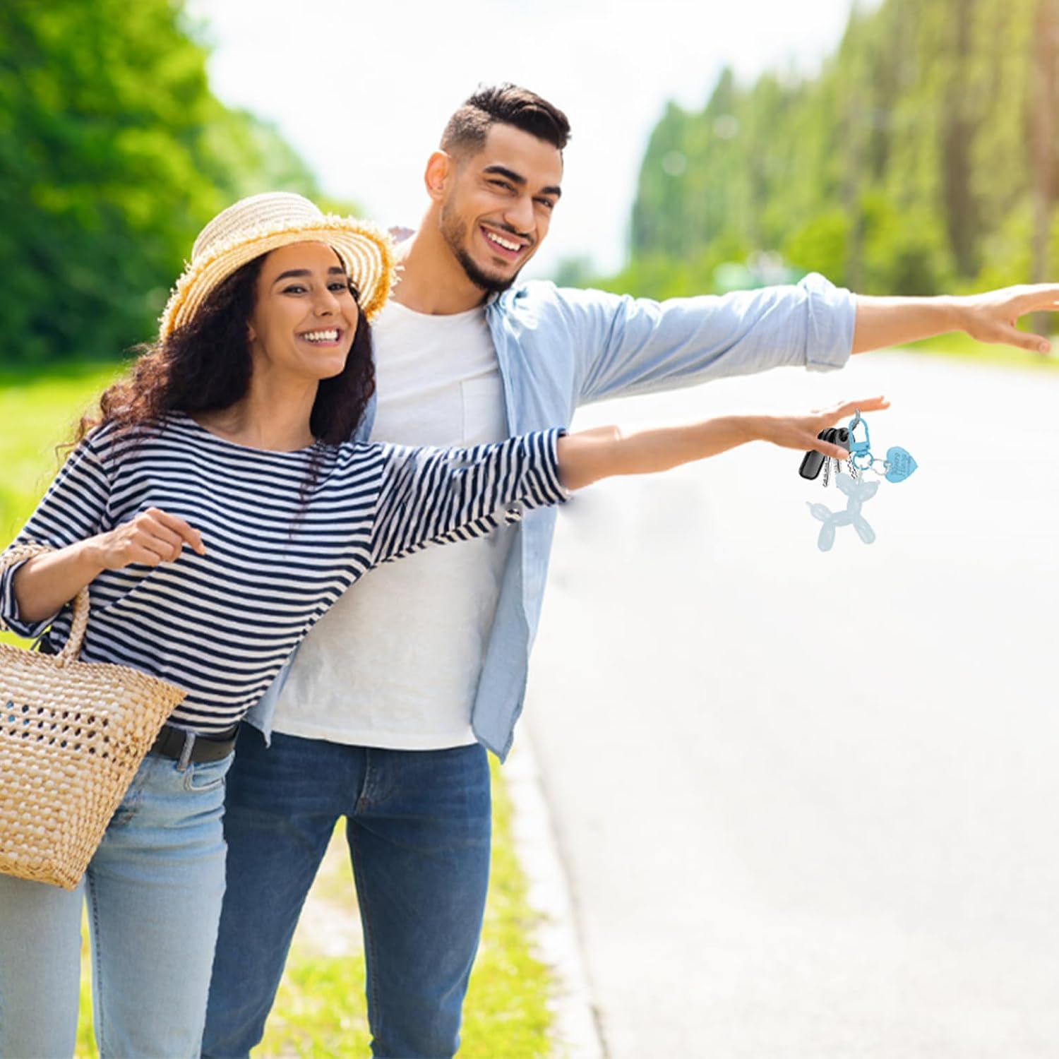 Balloon Dog Keychain Cute Bag Charm Handbag Purse Key Accessories - Image 7