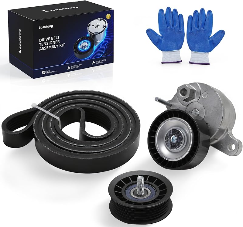 Kit de tensionador da correia serpentina Loautong para Mercedes-Benz E350 e ML350 V6 3.5L – Conjunto
