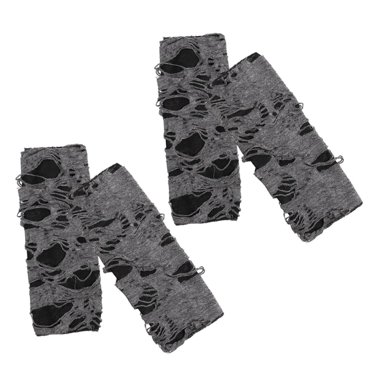 VANZACK Fingerless Punk Gloves Black Halloween Gloves Costume Accessories Comfortable