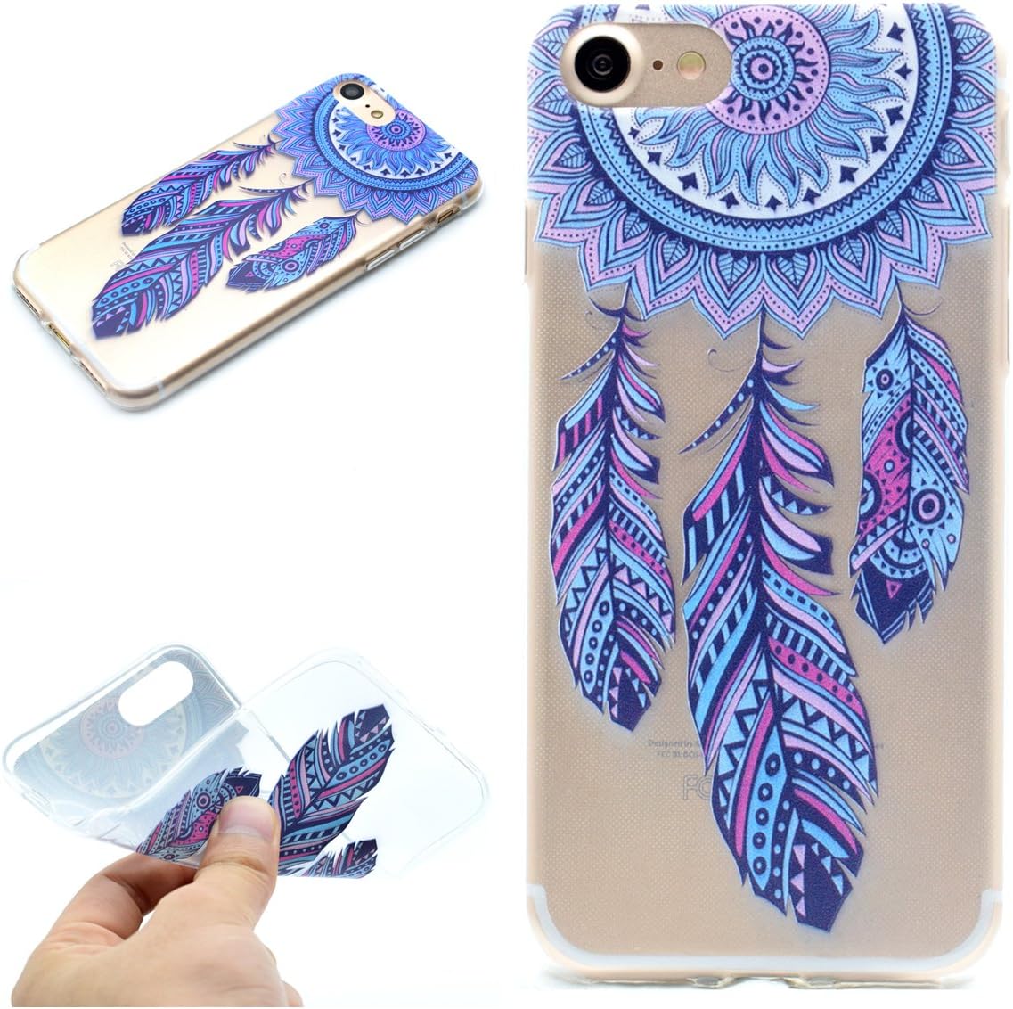 iPhone 6 Case, iPhone 6s Case, Cinwel Dream Catcher Totem, Clear Phone Cover with Soft TPU Bumper, Ultra-Slim, Anti-Scratch, Anti-Finger For 4.7 in