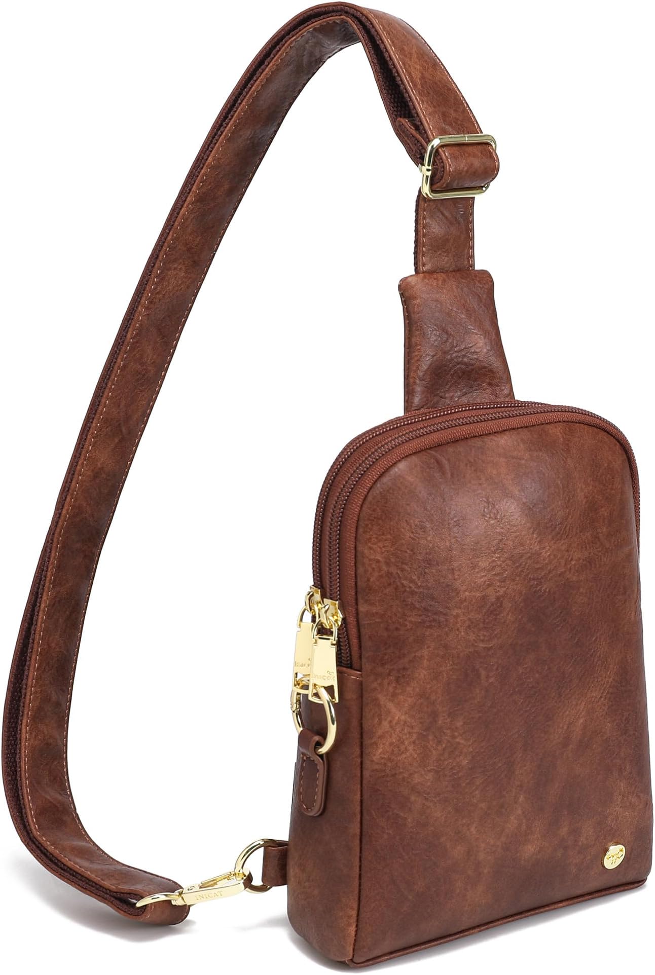 INICAT Small Sling Bag for Women Everyday & Travel Crossbody Bags Lightweight Cross Body Purses Vegan Leather