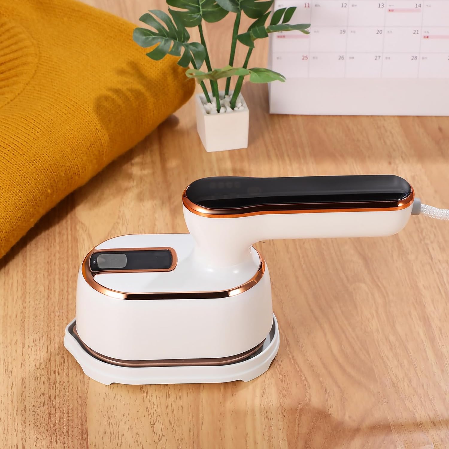 Travel Clothes Steamer Portable Handheld Garment Steamer with Folding Handle Quick Heat-up Large Water Tank Multiple Steam Modes for Wrinkle Removal Ironing Machine with US Plug