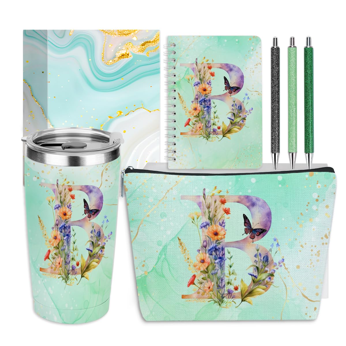 Cadeau d'anniversaire pour maman et collègue avec carnet de notes et stylos