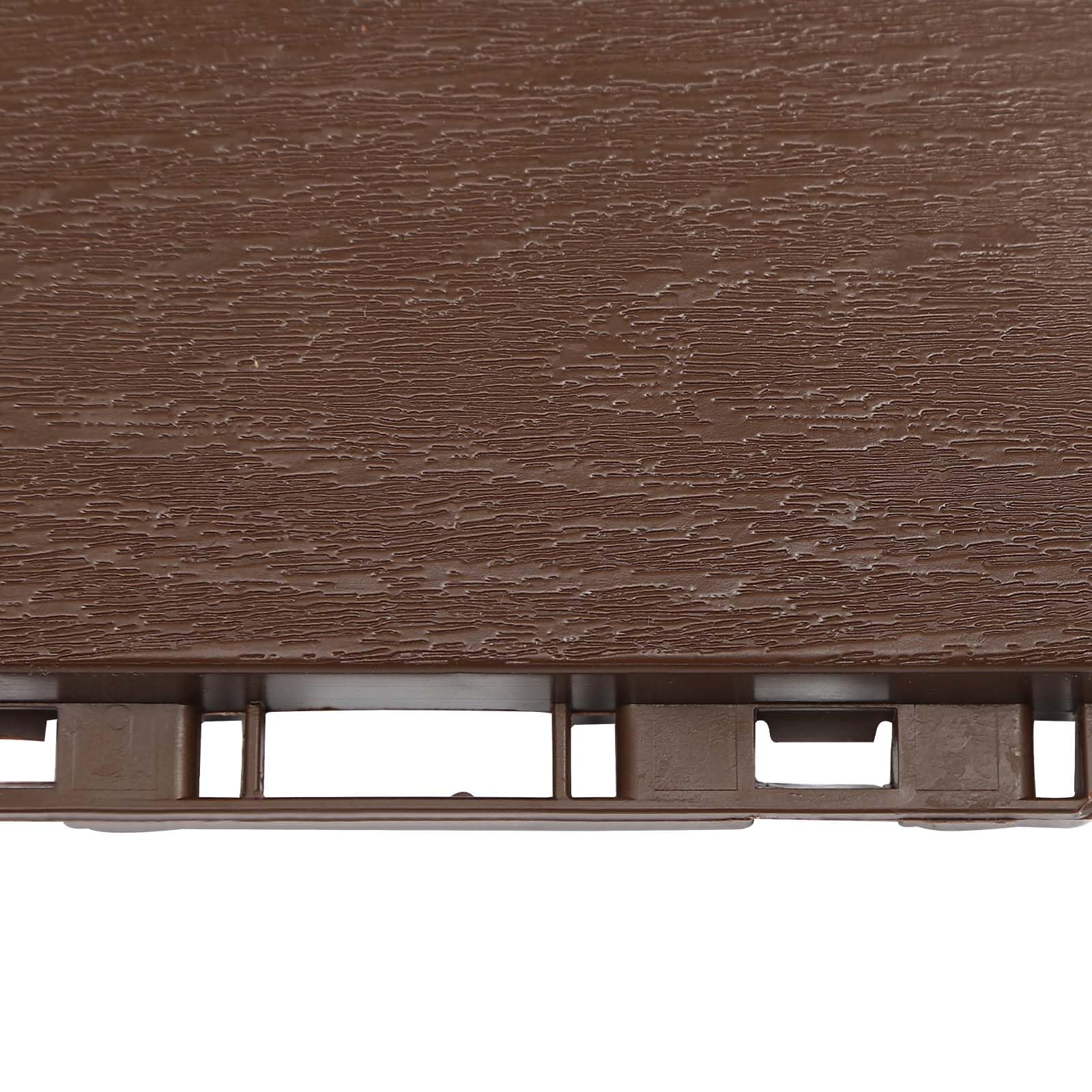 12 Lattes Dalles en Bois d’Acacia Carrelage de Balcon 30 * 30 CM, Dalles de Terrasse Emboîtables, Carrelage Sol Bois Dalle Clipsable Revêtement, Épaisseur 20 MM pour Jardin Piscine Balcon