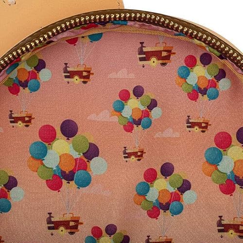 Miniatura 4 de Loungefly Disney Pixar Up Working Buddies - Bolso de hombro con doble correa para mujer Multi Bordado