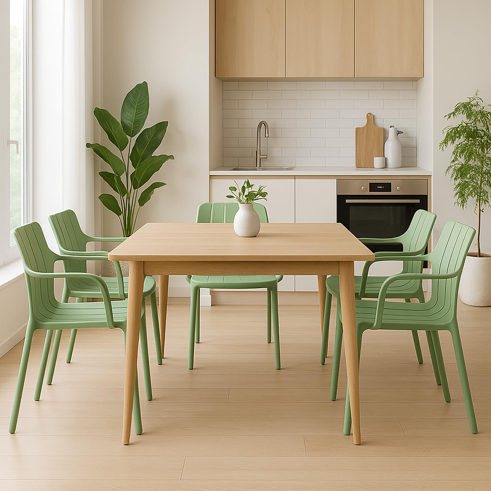 VORTIVO Tuinstoel, stapelbaar, hoogwaardige outdoorstoelen in grijs, weerbestendig, uv-bestendig, tot 200 kg, voor balkon, terras en eetkamer VORTIVO Tuinstoel, stapelbaar, hoogwaardige outdoorstoelen in grijs, weerbestendig, uv-bestendig, tot 200 kg, voor balkon, terras en eetkamer