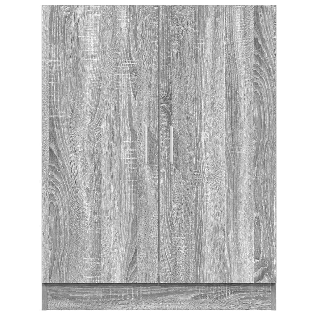 vidaXL Armario para Lavadora Cuarto de Baño Aseo Inodoro Secadora Estantería Estante Muebles Mobiliario Colada Almacenaje Robusto Color Gris Sonoma