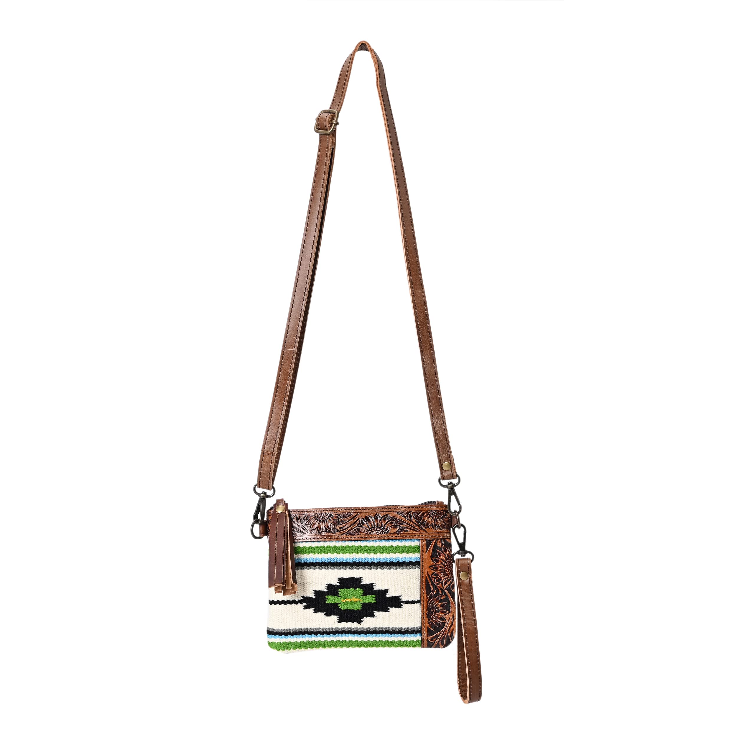 Merbaa Women Natural Cowhide Leather Hand Bag With Adjustable Detachable Strap Leather Massenger Handbag Purse Sling Bag