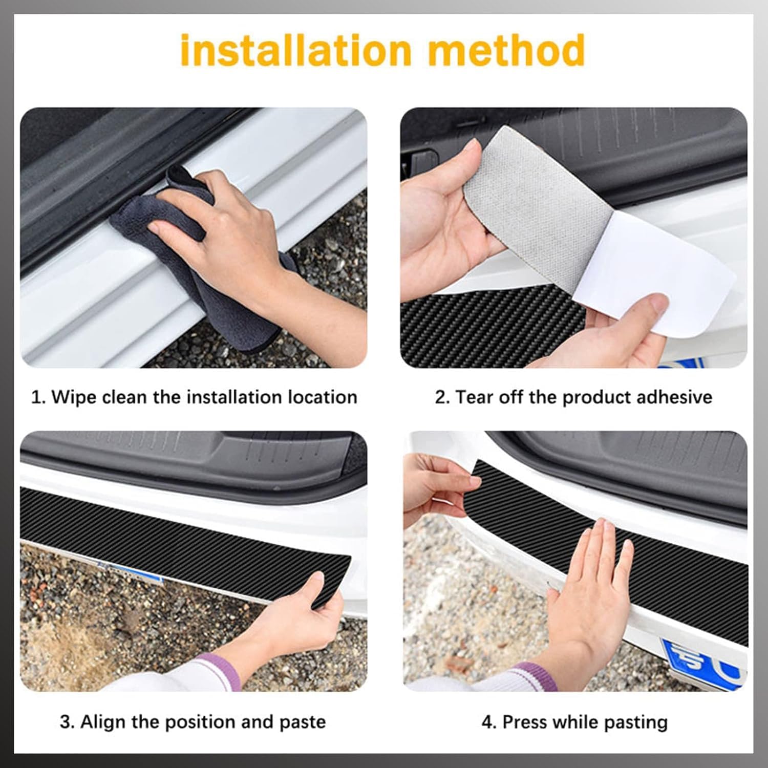 6x Türkantenschutz Für Cupra Terramar VZ - Kohlefaser-Design Gegen Kratzer