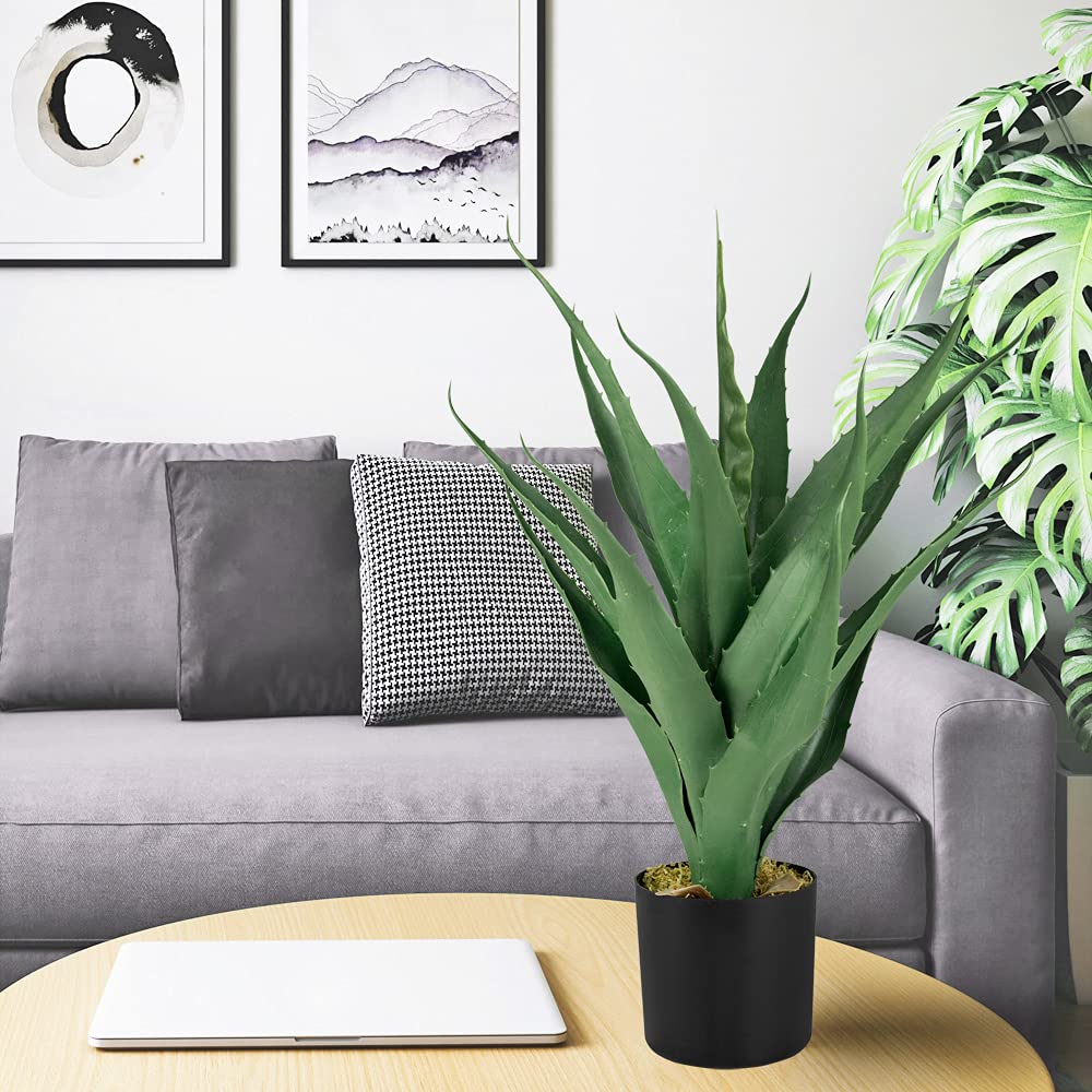 Decovego Aloe Vera Plante Artificielle Artificiel Plastique Arbre 55 cm