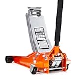TUFFIOM 3 Ton Floor Jack, Aluminum and Steel Low Profile Jack with Dual Pistons Quick Lift Pump for Cars & SUVs, Lifting Range 2-19/20