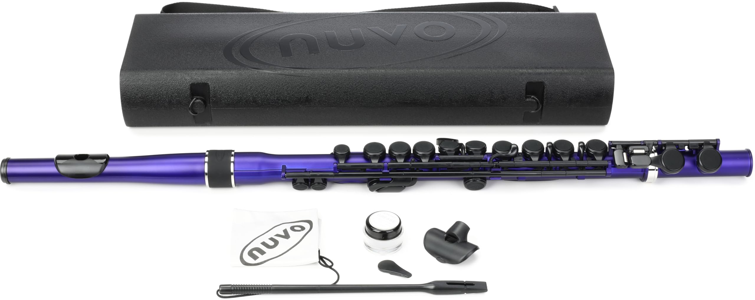 Amazon.com: Nuvo Student Flute – Metallic Blue/Black, Straight