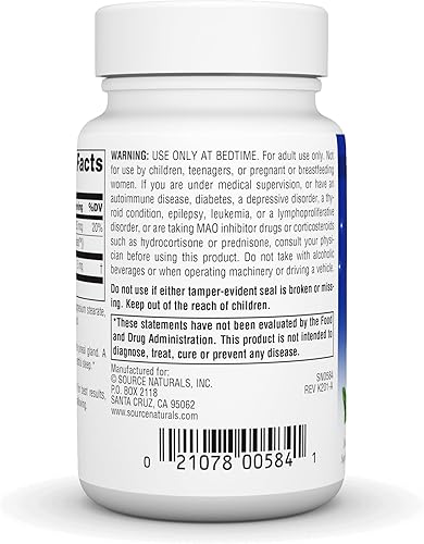 Miniatura 3 de Source Naturals Melatonina 5 mg - 200 pastillas con sabor a menta