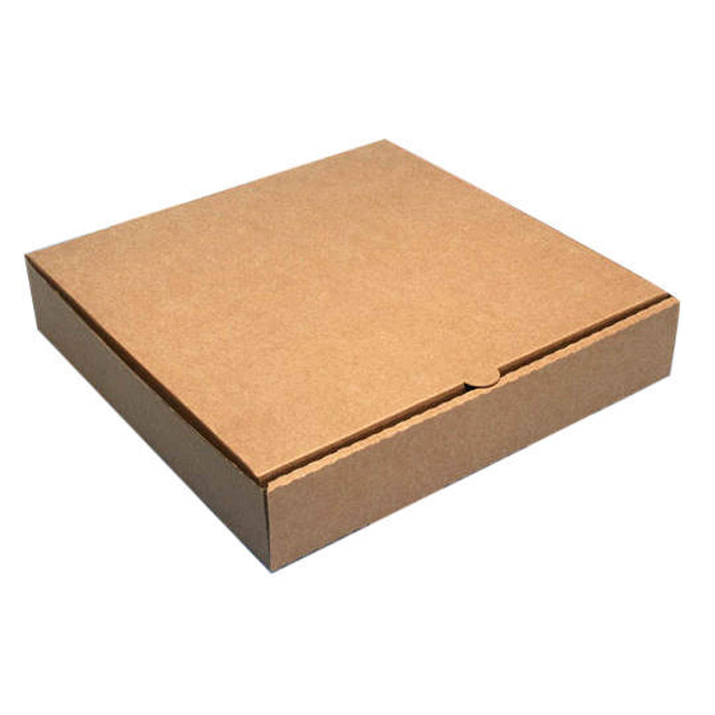 Brown Pizza Box 10x10x1.5 Inches Corrugated Sample (Set of 100 pcs)�