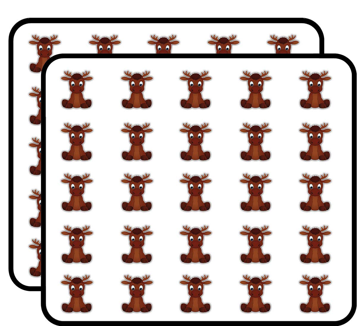 Funny Moose Baby Sticker for Scrapbooking Waterproof Vinyl Stickers for Water Bottle, Laptop & Phone Case 50 Pack