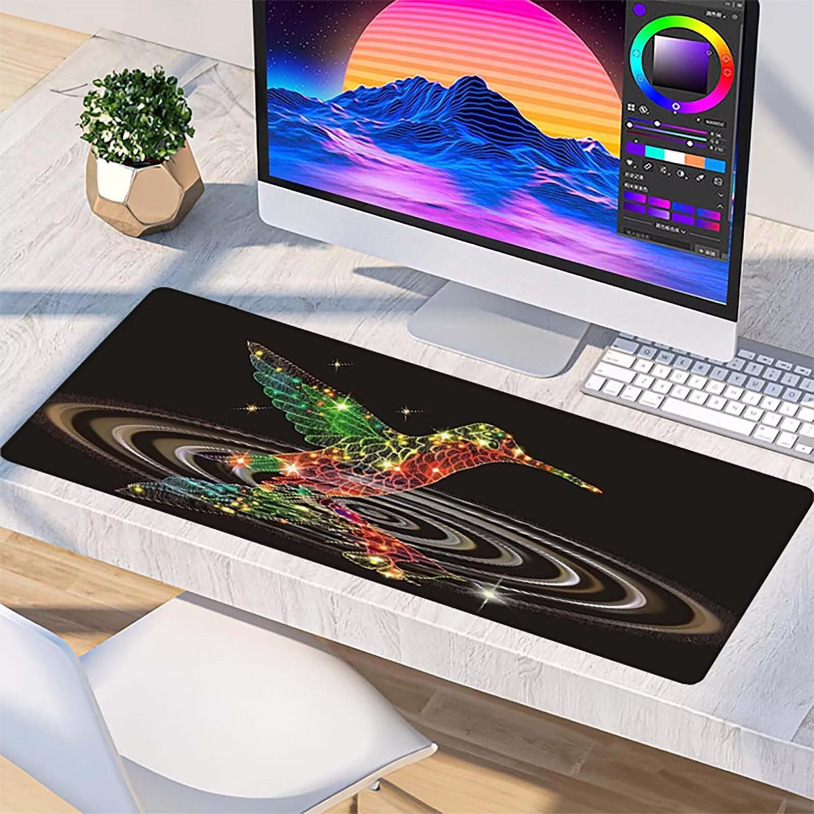 Podkładka pod mysz XXL 1600x800x3mm, zielona podkładka pod mysz do gier z antypoślizgową gumową powierzchnią, poprawia precyzję i szybkość, komputer dla gracza i akcesoria biurowe, prezent dla
