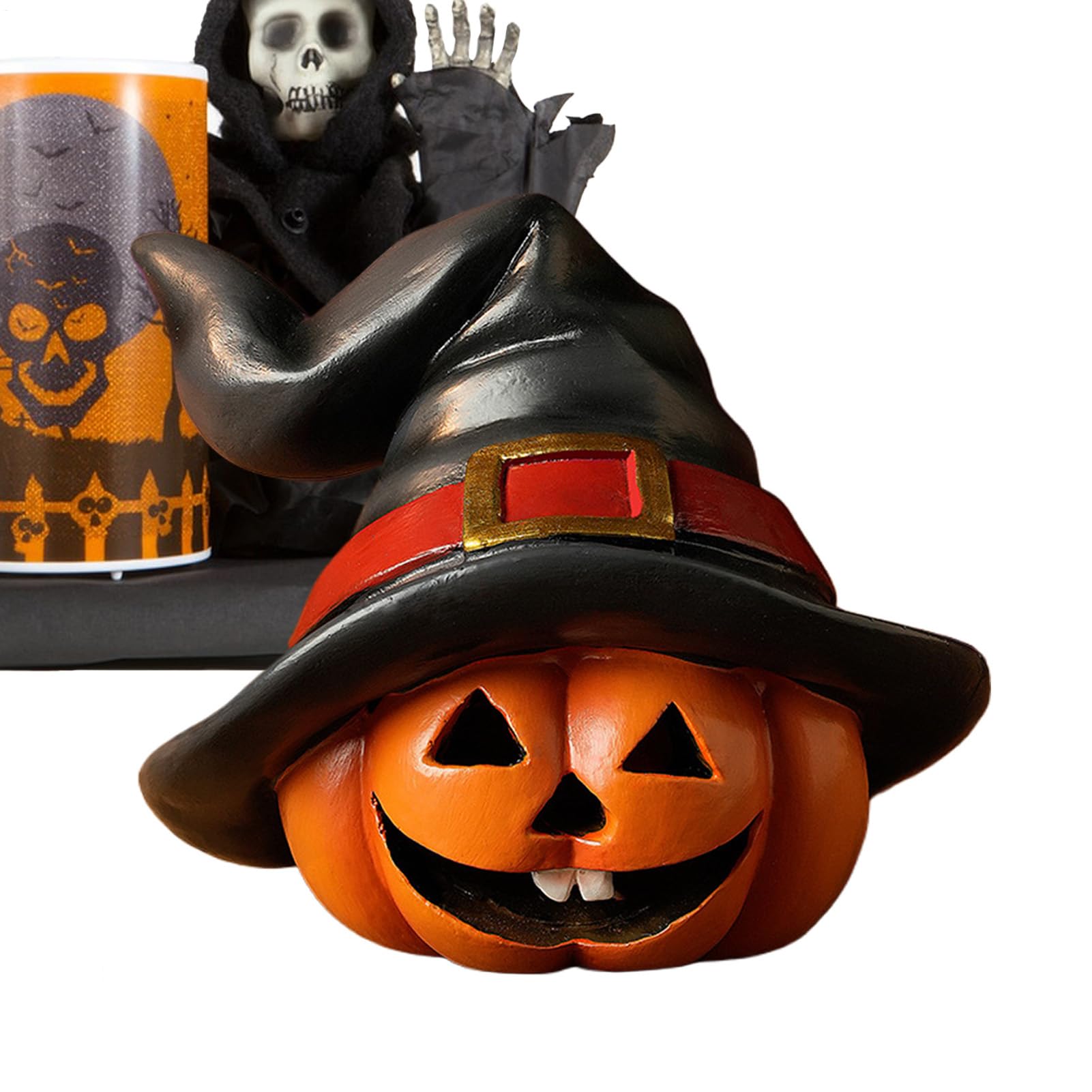 Figurines de sorcières et citrouilles pour décoration de jardin et accessoires de maison