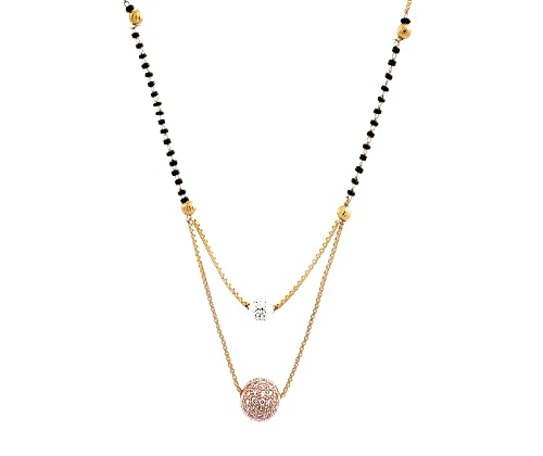 Rose Gold American Diamond Mangalsutra 