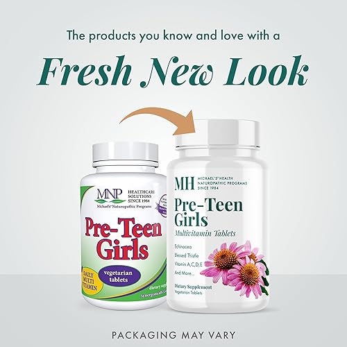 Miniatura 3 de MICHAEL'S Health Naturopathic Programs Pre-Teen Girls - 120 tabletas vegetarianas - Multivitamínico diario para un crecimiento y desarrollo