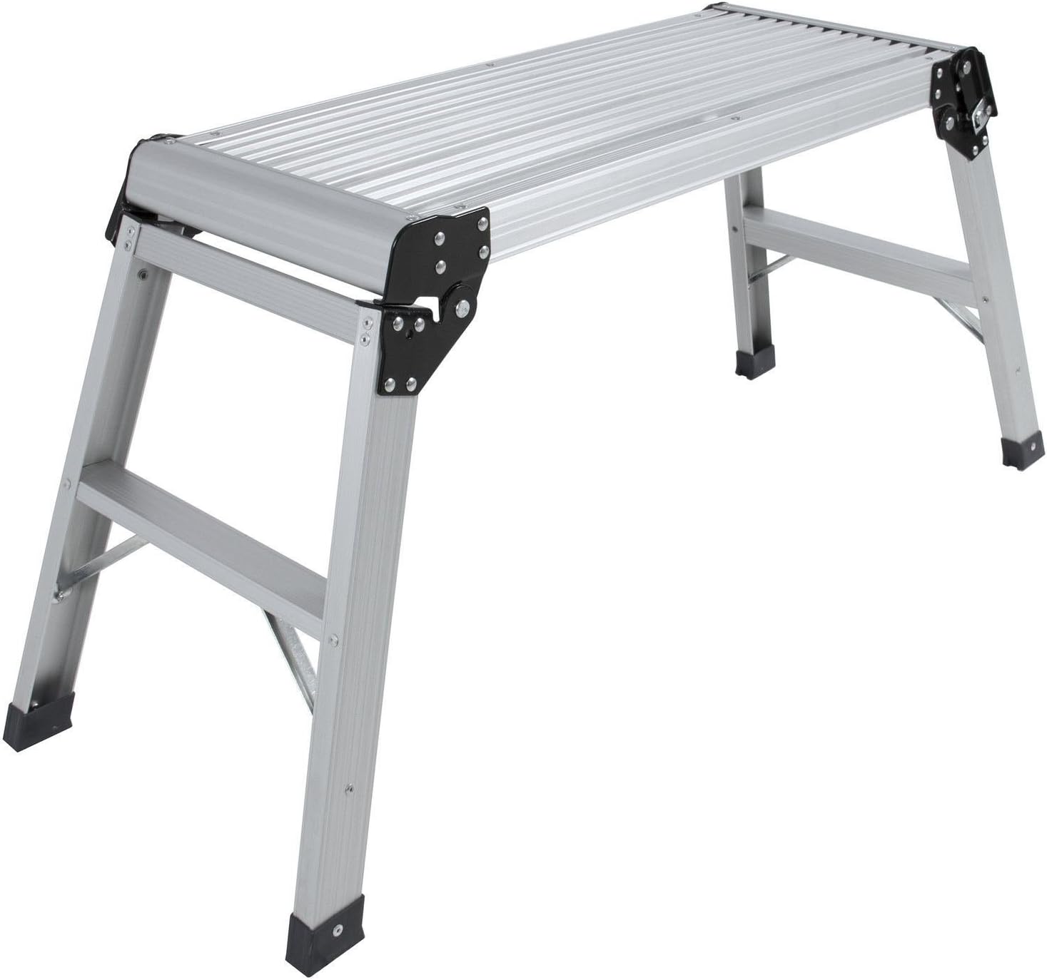 Aluminum Platform Drywall Step Up Folding Work Bench Stool Ladder