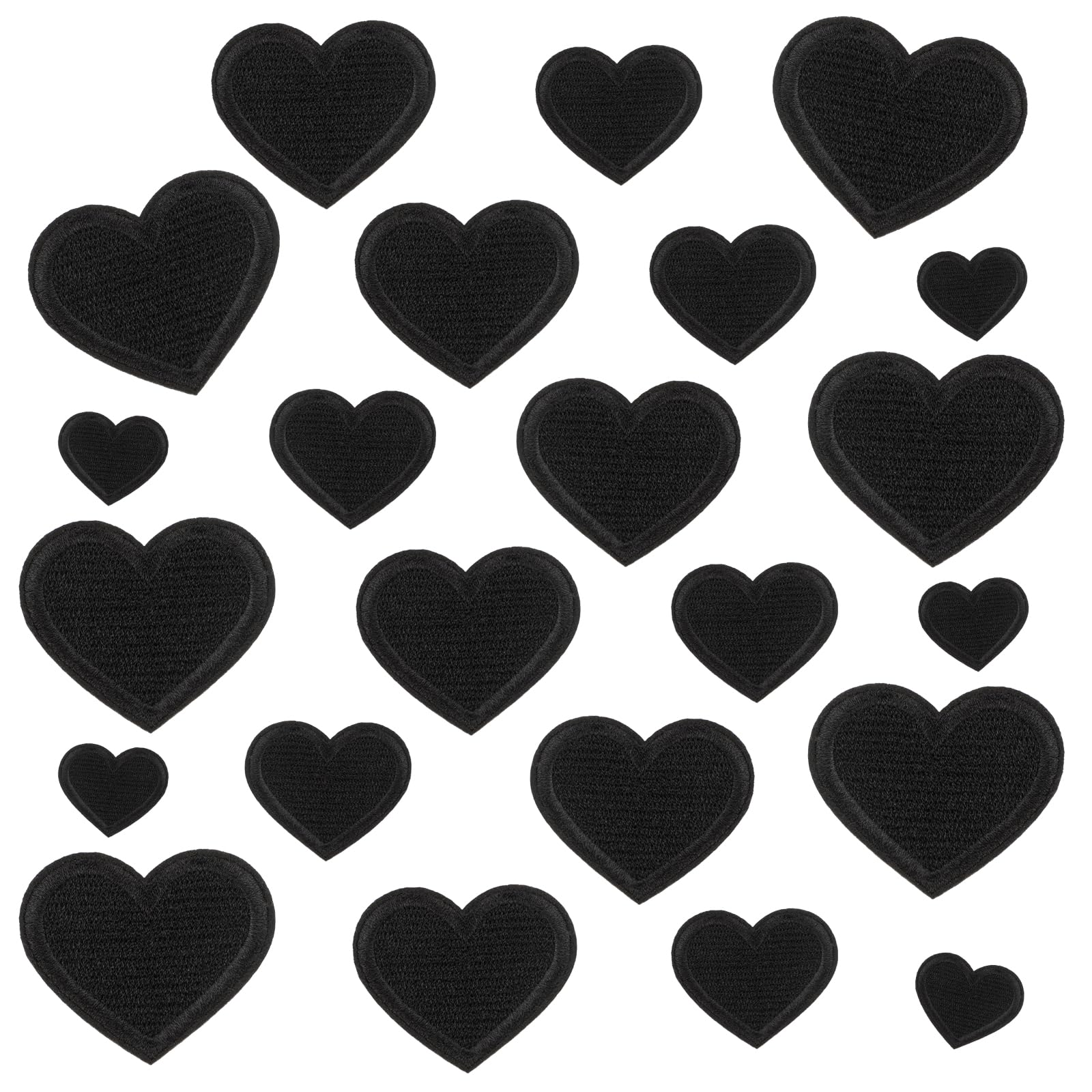 Toppe Termoadesive A Forma Di Cuore, Toppe Ricamate Colorate E Carine Da Cucire Per Riparazioni E Decorazioni Di Abbigliamento 40 Pezzi~p113288577
