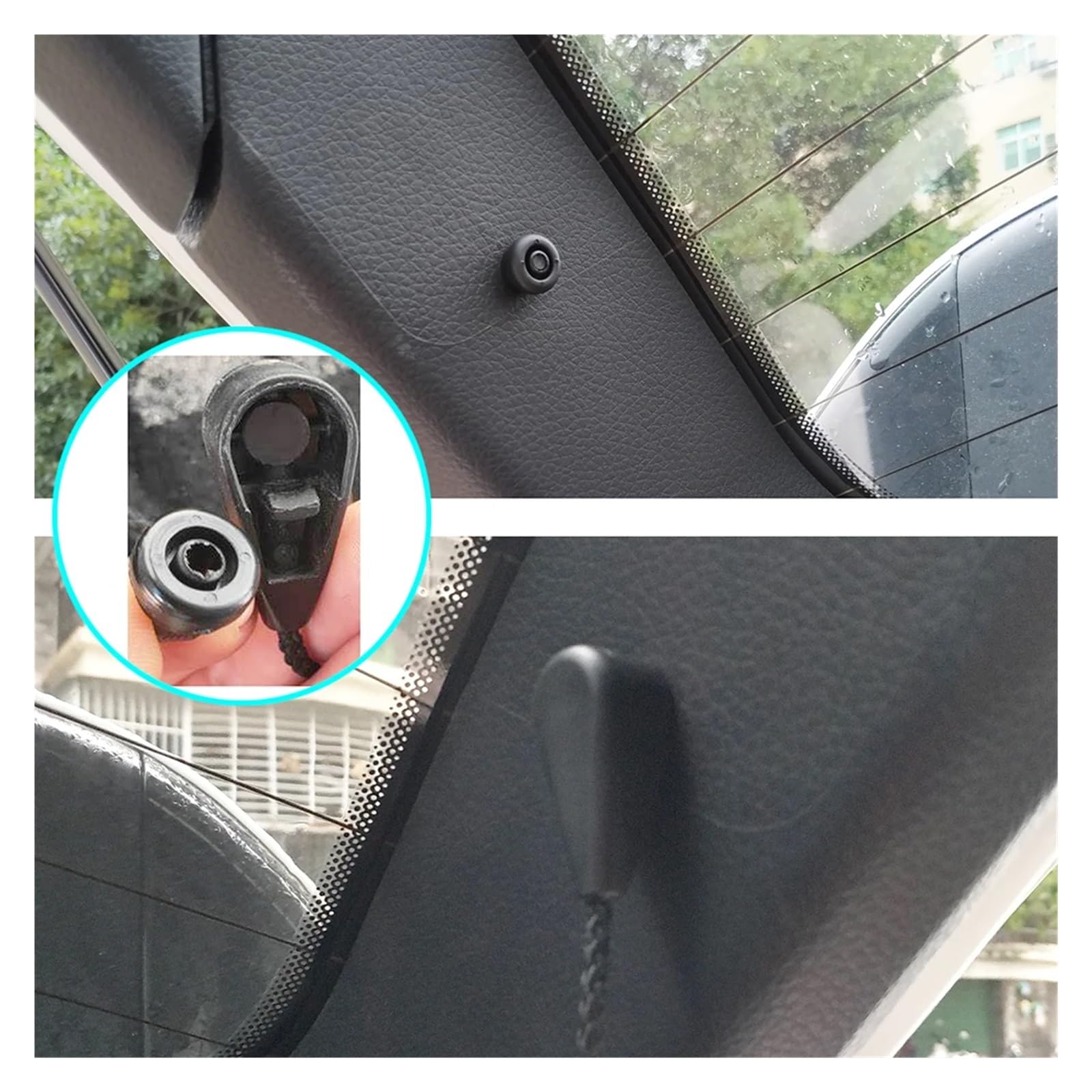 2pc Car Parcel Shelf Clips Fit For Nissan, Qashqai Dualis J10 J11 Note E11 Rogue Sport 79916JD00A Rear Boot Trunk String Hanger Clips uchwyt na paczki