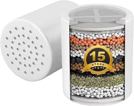 AquaBliss SF100 SF220 15-Stage Shower Filter Replacement Cartridge 2 Pack